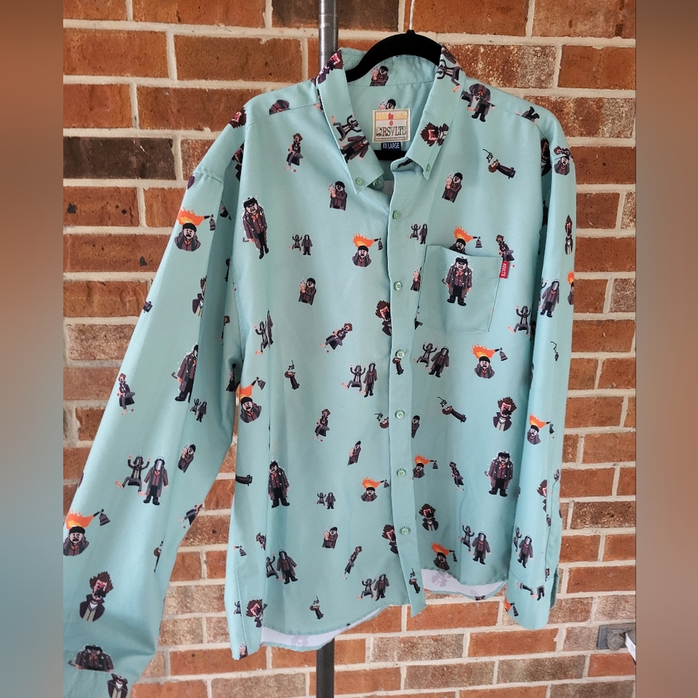 2X Men's Home Alone Button up
